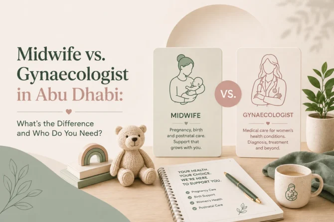 Midwife vs. Gynaecologist in Abu Dhabi: What’s the Difference and Who Do You Need?